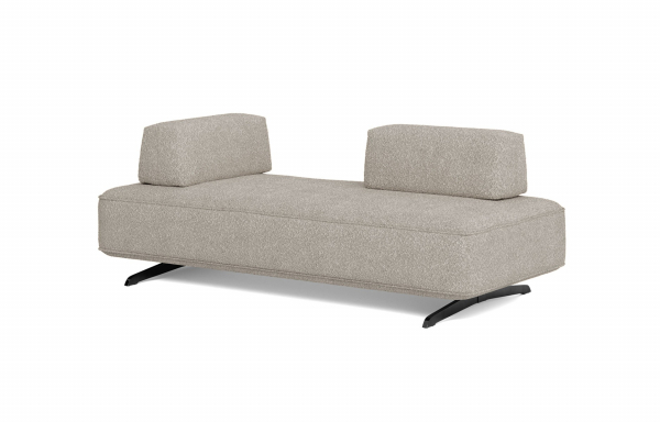 BANQUETTE DANNA GRIS ACIER