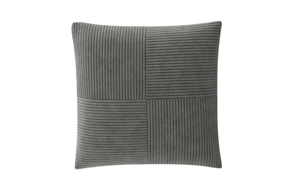 COUSSIN DÉCORATIF VELOURS GRIS