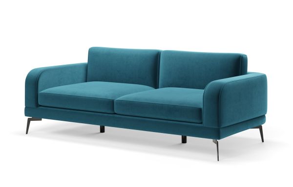 CANAPE MARCEAU VELOURS BLEU NIAGARA