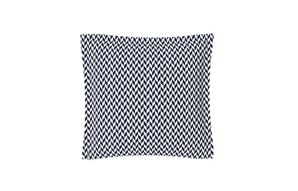 COUSSIN DÉCORATIF, MOTIF CHEVRON BLEU