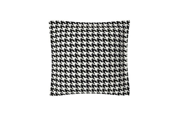COUSSIN DÉCORATIF, MOTIF PIED DE POULE GRAND MODÈLE