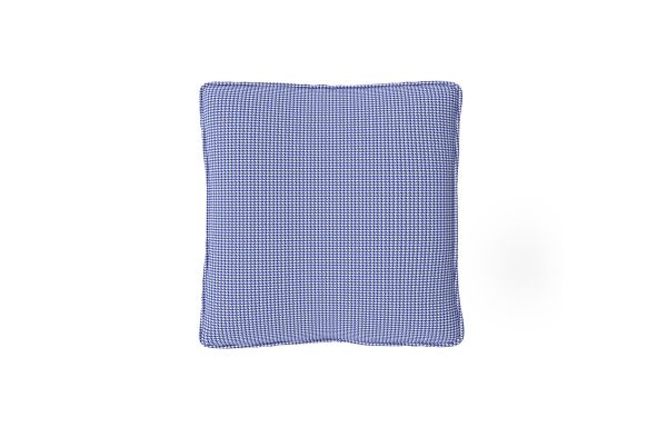 COUSSIN DÉCORATIF, MOTIF PIED DE POULE XPM BLEU