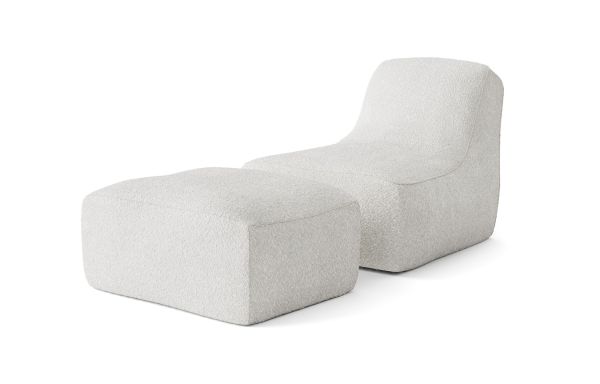 CHAUFFEUSE CHILL AVEC REPOSE-PIEDS BLANCHE