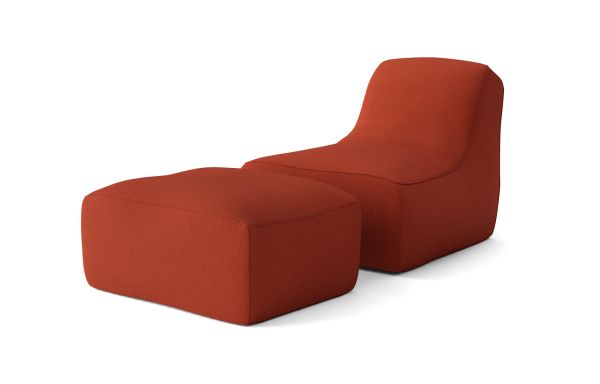 CHAUFFEUSE CHILL AVEC REPOSE-PIEDS OCRE