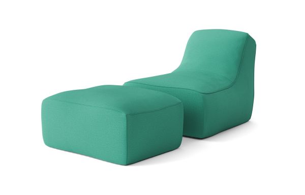 CHAUFFEUSE CHILL AVEC REPOSE-PIEDS VERTE