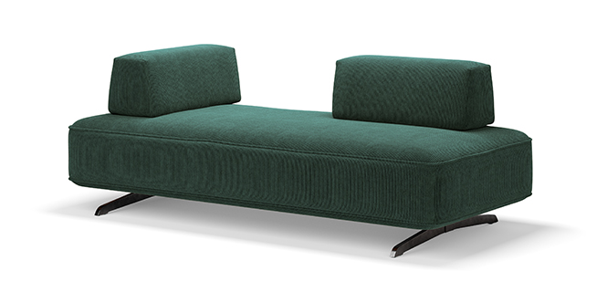 BANQUETTE DANNA VELOURS VERT